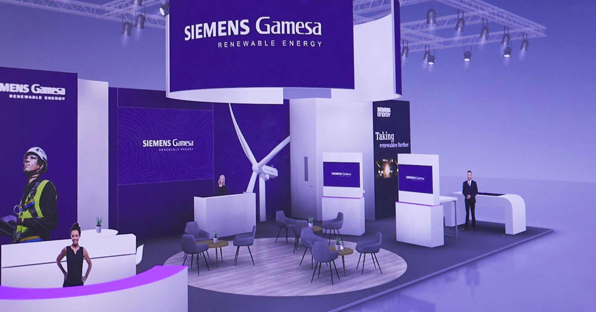Design af Siemens Gamesas messestand 